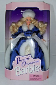 1996 Barbie Puppe für besondere Anlässe in blauem Fell gefüttert Outfit #15831 neu im Karton - Bild 1 von 3