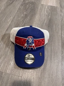 New Era 39Thirty New England Patriots Trucker Hat Cap M/L Red White Blue NEW - Picture 1 of 4