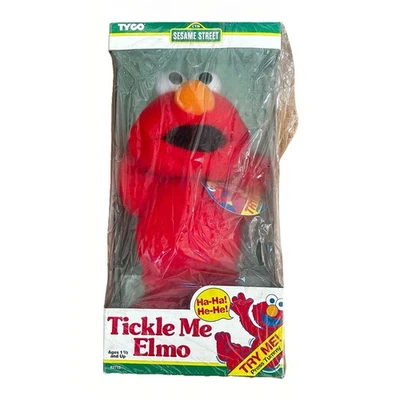 VTG Tickle Me Elmo Doll Original 90s NEW IN BOX Tyco Plush Rare  w/ Tag Plastic - Image 1 of 4