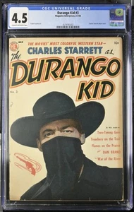 Durango Kid #3 CGC 4.5, 1950 FRANK FRAZETTA ARTE, ¡GRAN LIBRO! - Imagen 1 de 2