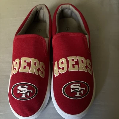Foco San Francisco 49ers Women’s Shoes Size 7 NFL Team Logo Red - Image 1 of 4