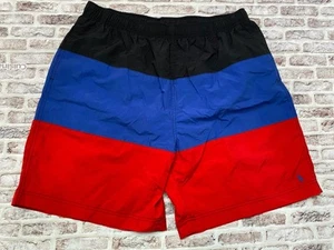 Polo Sport Vintage Ralph Lauren Colorblock Swim Trunks Mens XL Bathing Suit - Picture 1 of 8