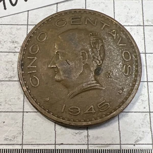 Moneda de 5 centavos México 1945 - Imagen 1 de 6