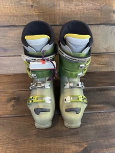 Salomon FOIL 1080 Teneighty Freeride / Park / Downhill Green Ski Boots Men Sz 10 - Picture 1 of 10