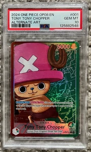2024 ONE PIECE OP08-TWO LEGENDS #001 TONY TONY CHOPPER ALTERNATE ART - Picture 1 of 2
