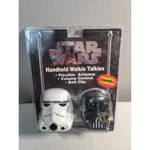 Star Wars Darth Vader and Stormtrooper Walkie Talkies Belt Clip 1994 Vintage  - Picture 1 of 8