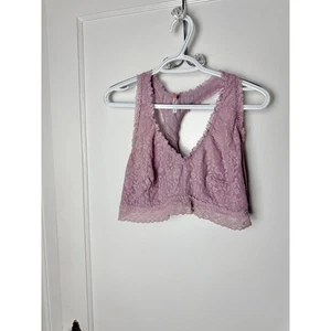 Thirdlove Bralette Donna Plus 3XL Viola Malva Tutti i Giorni Pizzo Racerback Girly  - Foto 1 di 8