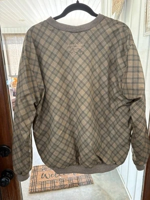 Sunderland of Scotland Pullover Womens Large Tan Plaid Waterproof - Изображение 1 из 4