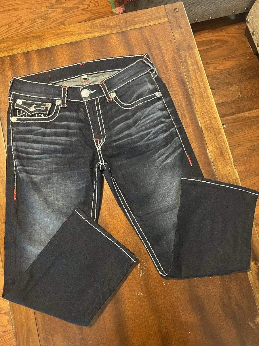 True Religion World Tour Blue Jeans for Men for sale - eBay