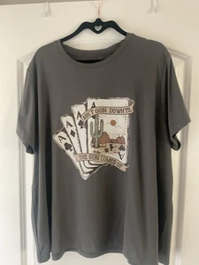 Damen-T-Shirt Graphic Ain’t Going Down TIL The Sun Comes Up grau 2X NEU - Bild 1 von 3