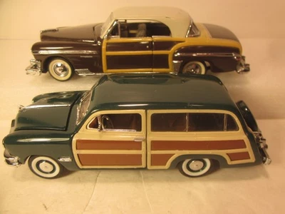 FRANK.MINT 1/43 DIECAST LOT/2 CLASSIC "WOODIES" '50 FORD WAGON, '51 CHRYSLER T/C - Image 1 of 4
