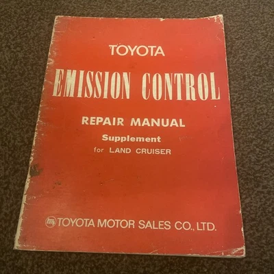 Toyota Land Cruiser Emission Control Repair Manual Supplement 1975 - Image 1 of 4