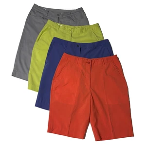 Lote de Pantalones Cortos de Golf Monterey Club Mujer Talla 10 Gris Verde Azul Naranja Informales Activos - Imagen 1 de 22