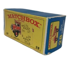 1965-68 Lesney Matchbox Original E4 Box N°28 Mack Dump Truck Container Only - Picture 1 of 6
