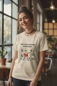 Camiseta The Fight Before Christmas | Papá Noel Boxeo Elfos, Humor de Navidad Regalo - Imagen 1 de 61