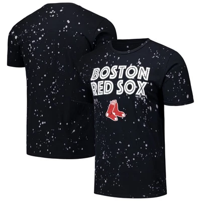 Men's Majestic Threads Black/White Boston Red Sox Splatter T-Shirt - Image 1 of 3