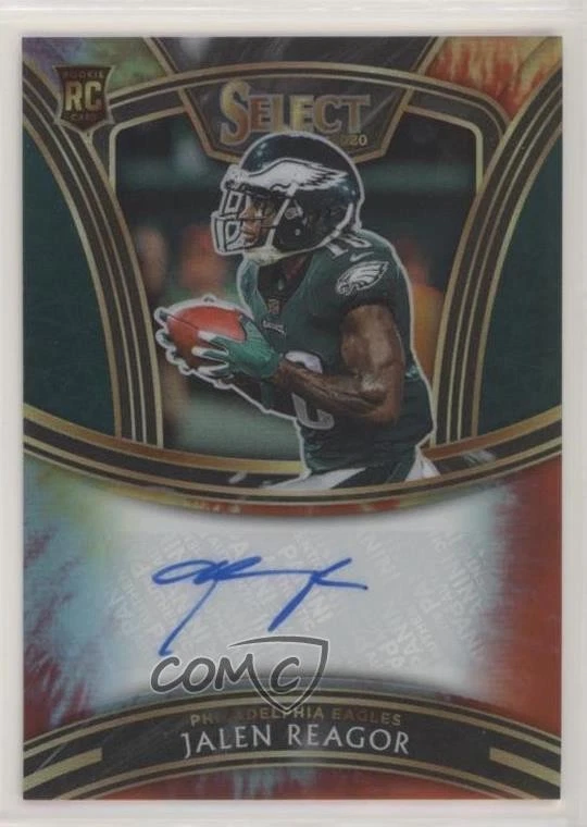 2020 Panini Select Signatures Tie-Dye Prizm /15 Jalen Reagor Rookie Auto RC - Image 1 of 2