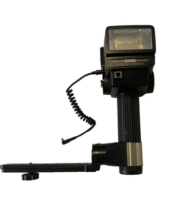 SUNPAK Auto 522 Thyristor Flash with Extension Handle for Camera Mount Tested VG - Image 1 of 4