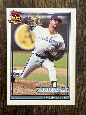 1991 Topps Desert Shield #213 Frank Wills Toronto Blue Jays EXMT Condition - Image 1 of 2