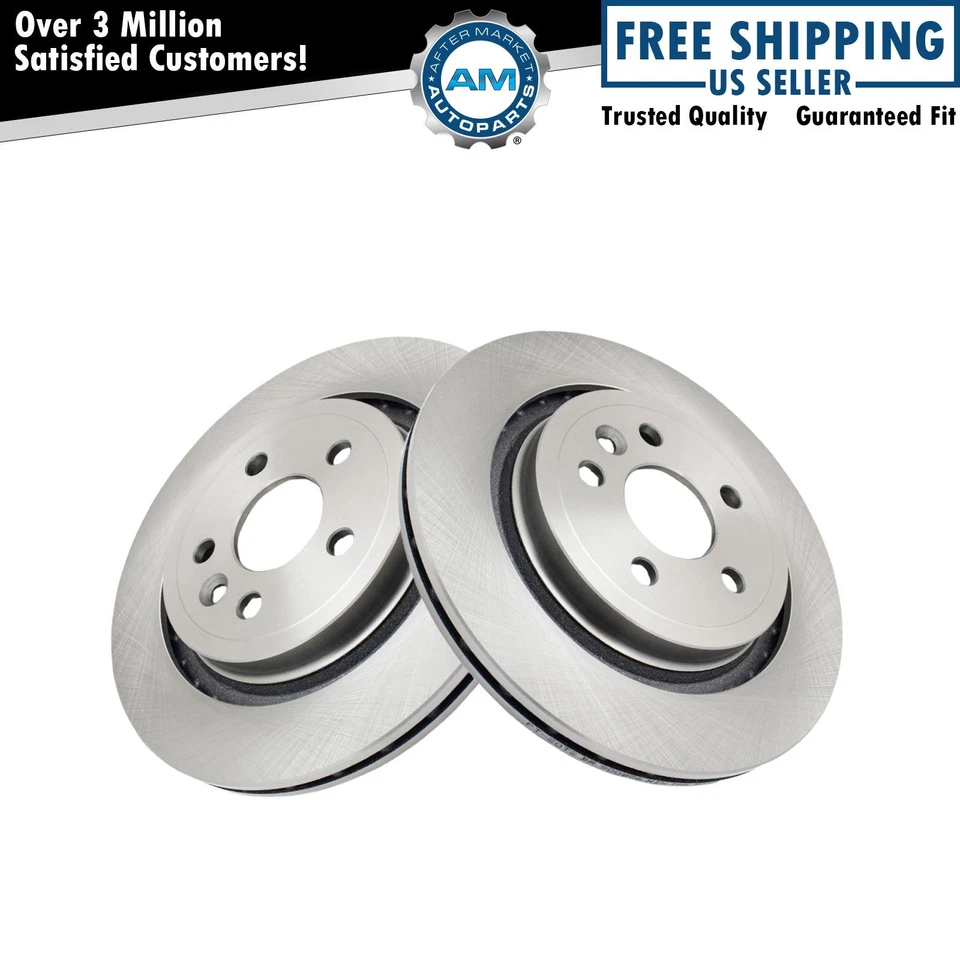 Par de rotores de freno de repuesto trasero para Volvo S60 S80 V70 V60 XC70 Foto 1 de 4