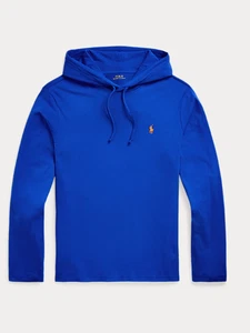 NWT MEN'S Polo Ralph Lauren L/S Hooded T-SHIRT~BLUE~SZ XXL - Picture 1 of 3