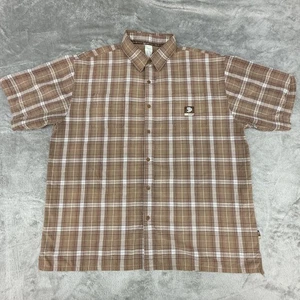 State Property Shirt Mens 2XL Brown Plaid Streetwear Rap Hip Hop Beanie Segel - Picture 1 of 9
