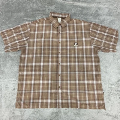 State Property Shirt Mens 2XL Brown Plaid Streetwear Rap Hip Hop Beanie Segel - Image 1 of 4