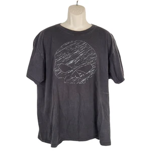 Harley Davidson T Shirt Size XL Short Sleeve Double Sided Skull Ventura Ca - Picture 1 of 9