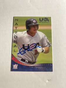 Los Angeles Dodgers TIM FEDEROWICZ Signed Card - Picture 1 of 1