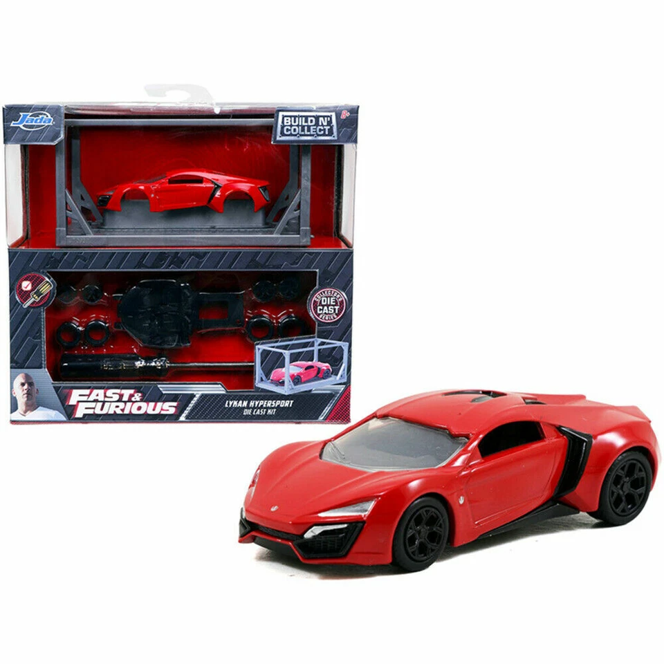 MODEL KIT LYKAN HYPERSPORT RED "FAST & FURIOUS" 1/55 DIECAST CAR BY JADA 31289 - Image 1 of 1
