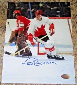 PAUL HENDERSON SIGNED 8X10 GLOSSY PHOTO 1972 SUMMIT SERIES TEAM CANADA (A) COA - Picture 1 of 2