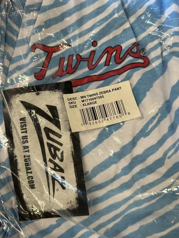 NEW Minnesota Twins Zubaz Pants - Adult XL Cover