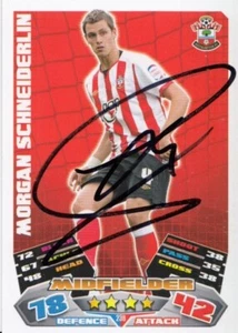 Morgan Schneiderlin Signed Southampton Match Attax Championship 2011/12 Card - Picture 1 of 1