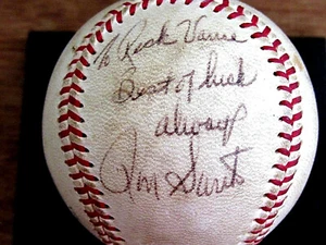 RON SANTO CHICAGO CUBS HOF ROOKIE SIGNED AUTO WARREN GILES ONL BASEBALL JSA LOA - Picture 1 of 6