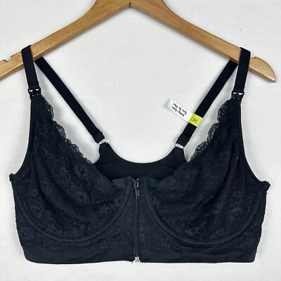 Pip & Vine by Rosie Pope 38D Nursing 2 In One Underwire Bra Lightly Lined Black - Image 1 of 4