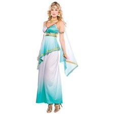 Dea Greca Teatro Halloween Donna Costume D'Oro Dettagli Gradiente Elegante