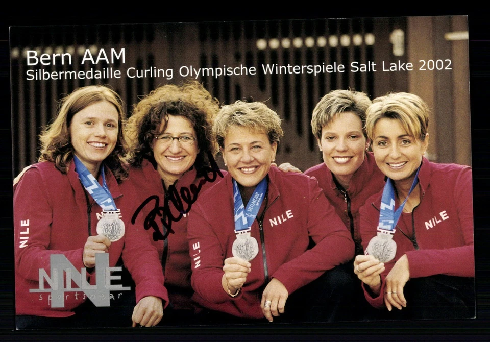 Laurence Bidaud Autogrammkarte Original Signiert Curling ## G 29552 - Bild 1 von 2