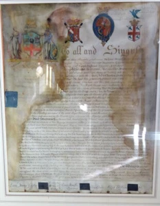 1807 Vellum Charter for The Studio Fallente Laborem, London Institution, England - Picture 1 of 12