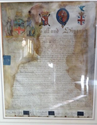 1807 Vellum Charter for The Studio Fallente Laborem, London Institution, England - Image 1 of 4