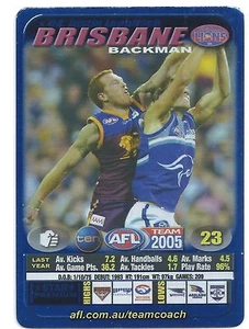 2005 Teamcoach Blue Star Premium Prize Card (04) Justin LEPPITSCH Brisbane - Picture 1 of 1