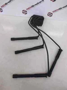 Renault Clio MK2 2001-2006 1.2 16v Ignition Coil Pack + Leads D4F 712 3 Bolt - Picture 1 of 2