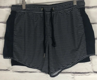 Pantalones Cortos Tangerine Mujer Talla M Azul/Blanco Rayas Bolsillos con Cordón Foto 1 de 4