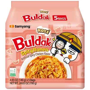 Samyang Buldak Rose Ramen 5-pack New - Picture 1 of 5