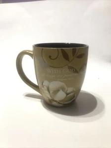 Blumen Keramik Kaffeebecher Geschenk - Bild 1 von 5