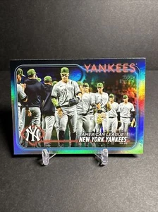2024 Topps RAINBOW FOIL New York Yankees Team Card #301 - Picture 1 of 2