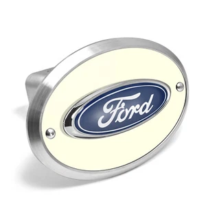 Ford 3D Logo Nachtleuchten leuchtend oval Billet Aluminium Kupplung Abdeckung - Bild 1 von 5