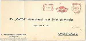 LOS PAÍSES BAJOS - MATASELLOS MECÁNICOS EN LA CUBIERTA DELANTERA 1939 - MEDICINA GASTRONÓMICA - Imagen 1 de 1