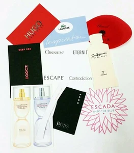 10 x karty zapachowe / 10 x karta perfumed / 10 x carte parfumée *LOT 015* - Zdjęcie 1 z 1