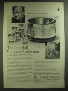 1974 Garrard Silver Advertisement - The Churchill Centenary Collection - Picture 1 of 1