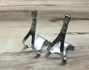 Vintage (CYCLE PRO ) ALE CT Clip per punta a pedale cromato ~ Made in Italy - Foto 1 di 7
